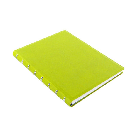Agenda Notebook A5 FILOFAX Saffiano verde para cu spirala si rezerve Agenda Filofax