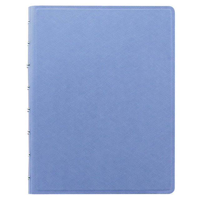 Agenda Notebook A5 FILOFAX Saffiano albastru vista cu spirala si rezerve Agenda Filofax