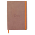 Agenda A5 160 pagini Rhodia roz pal inchis, dictando, coperta flexibila Agenda Rhodia