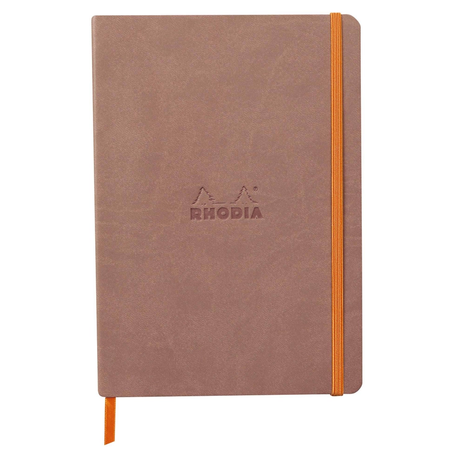 Agenda A5 160 pagini Rhodia roz pal inchis, dictando, coperta flexibila Agenda Rhodia