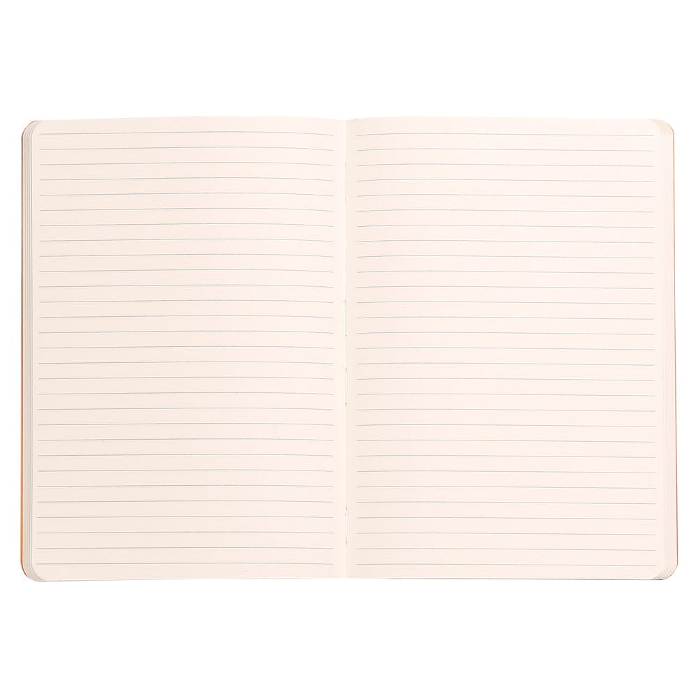 Agenda A5 nedatata, 80 file, dictando, softcover, hartie ivory 90 g / mp, Rhodiorama, turquoise Agenda Rhodia Rhodia