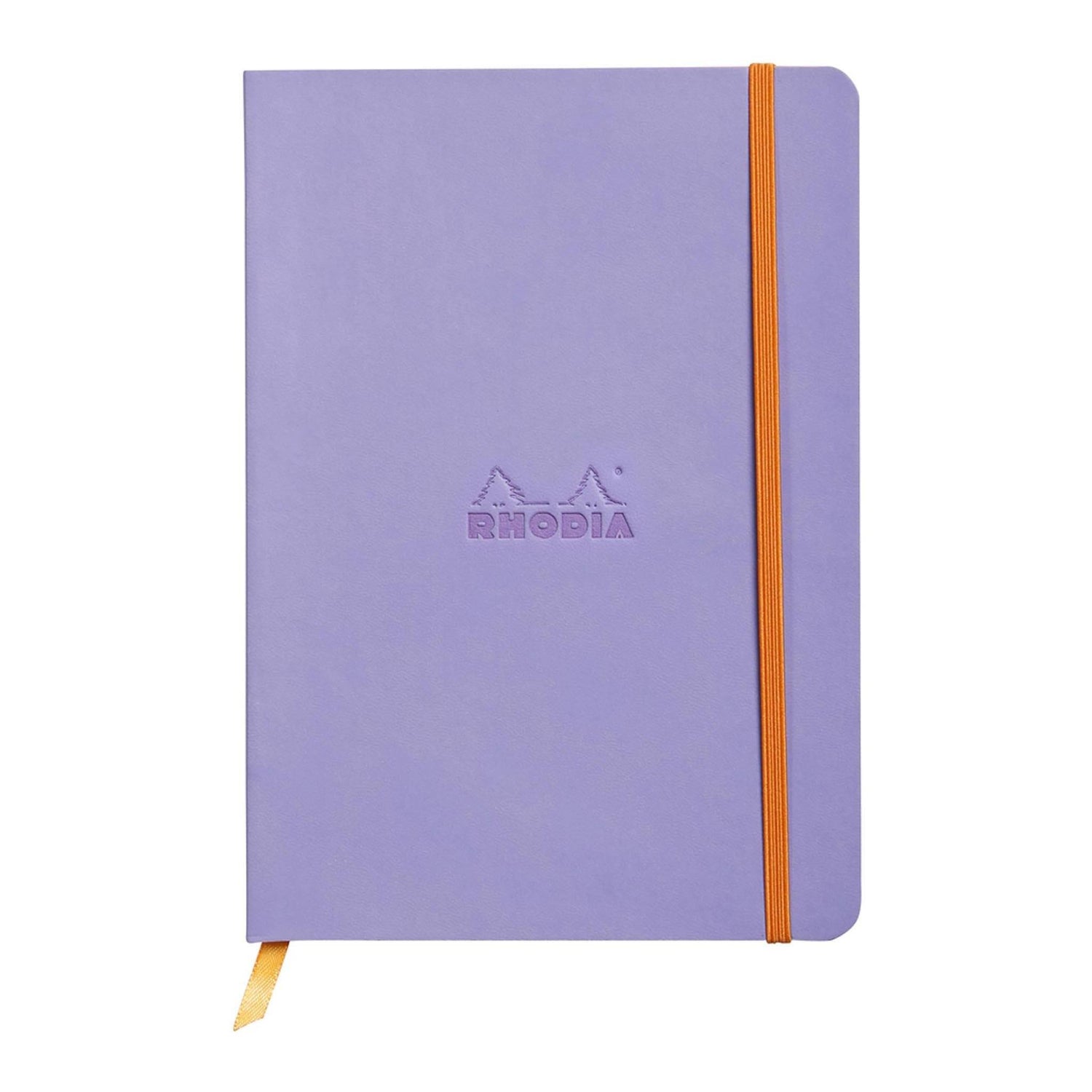 Caiet Agenda A5 Rhodiarama liliac, liniat, hartie ivory, cu coperta flexibila Agenda Rhodia