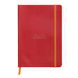 Caiet Agenda A5 Rhodiarama poppy, liniat, hartie ivory, cu coperta flexibila Agenda Rhodia