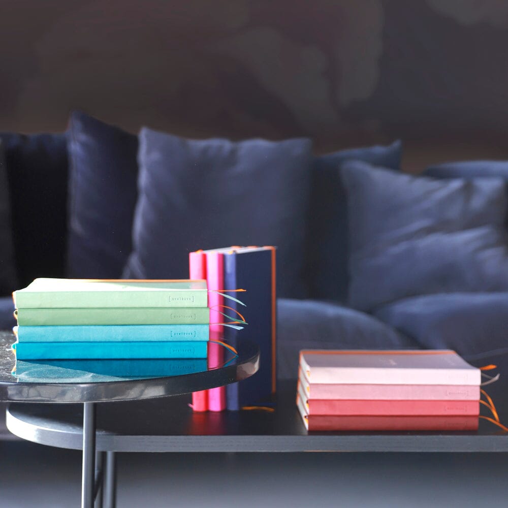 Agenda A5 nedatata, 120 file, punctat, softcover, hartie ivory 90 g / mp, Rhodiorama, sage Agenda Rhodia Rhodia