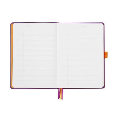Agenda Lux Goal Book A5 violet punctata cu coperta rigida Agenda Rhodia