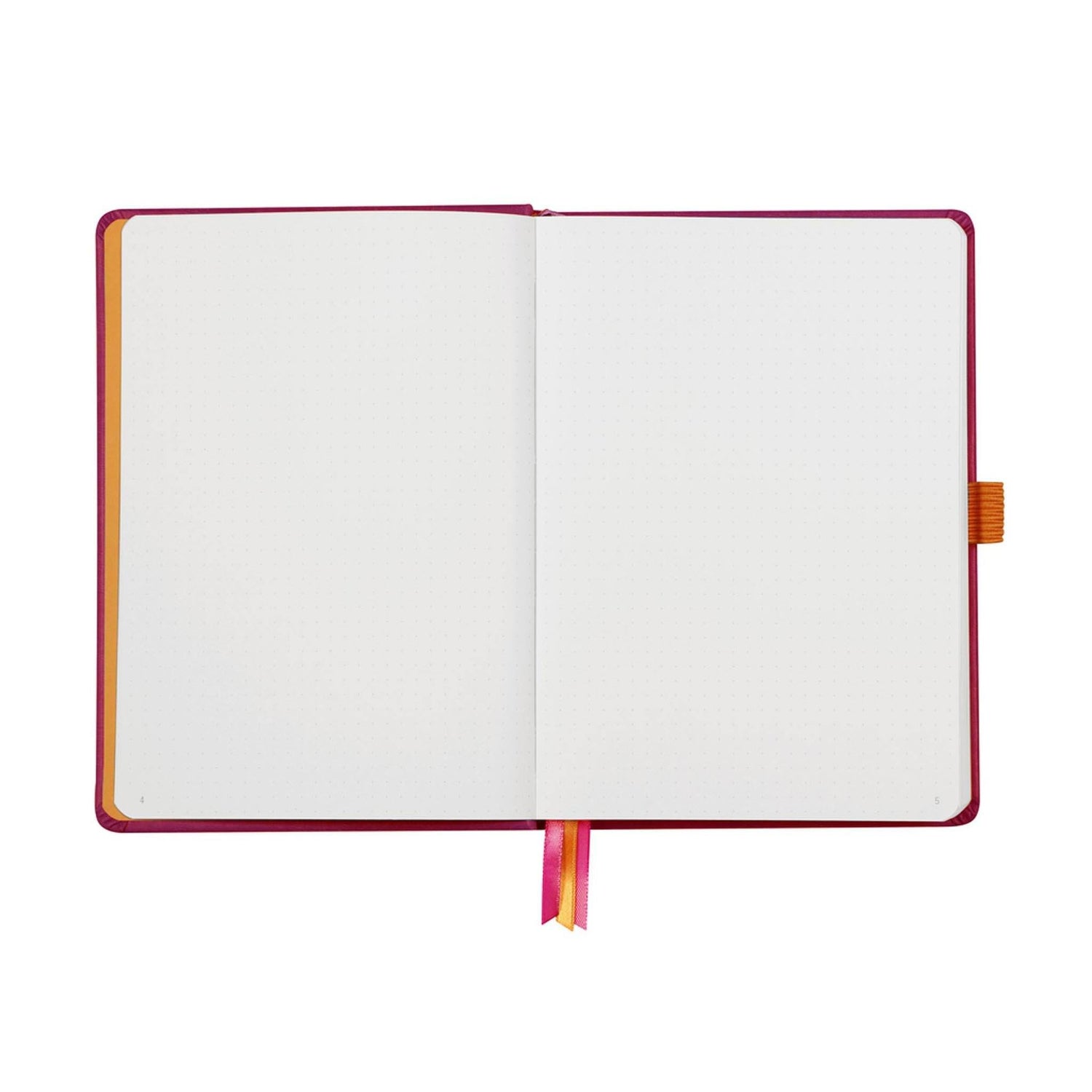 Agenda Lux Goal Book A5 raspberry punctata cu coperta rigida Agenda Rhodia