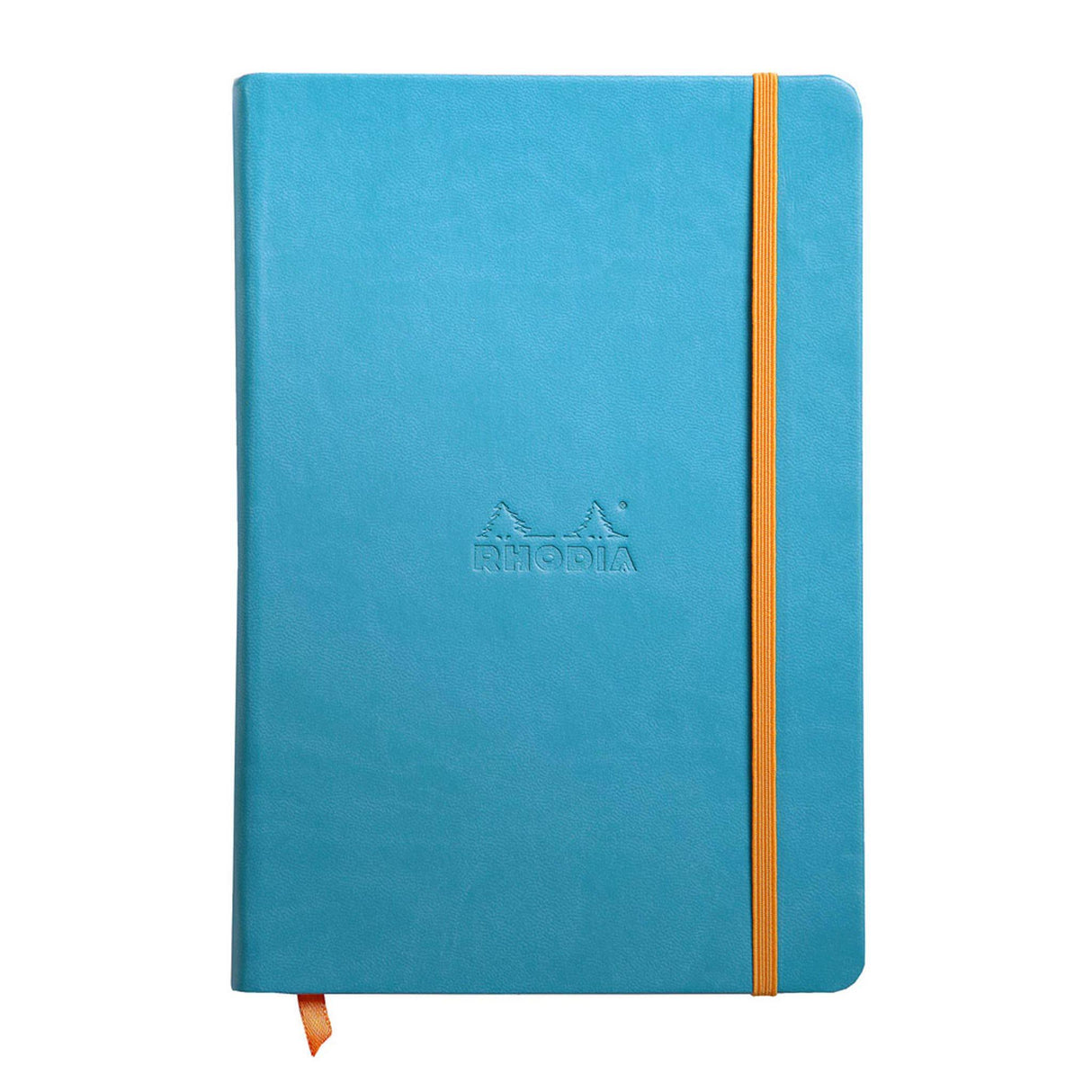 Caiet Agenda Rhodiarama Goal Book A5 turqoaz, linii punctate, cu coperta rigida Agenda Rhodia