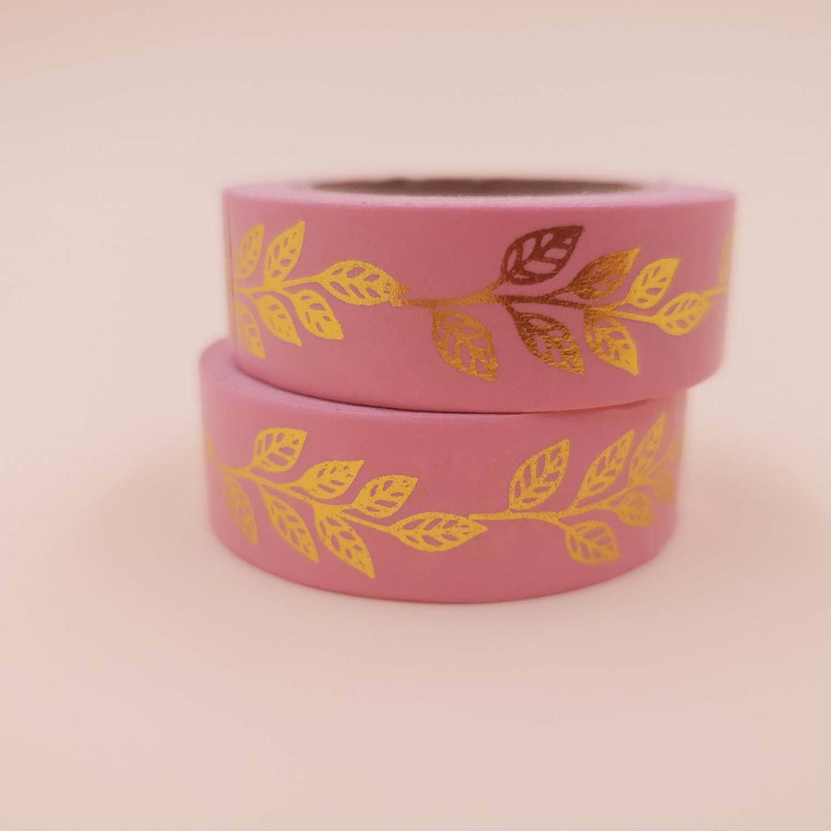 Banda Washi - Roz model Frunze Banda Washi Paperie.ro