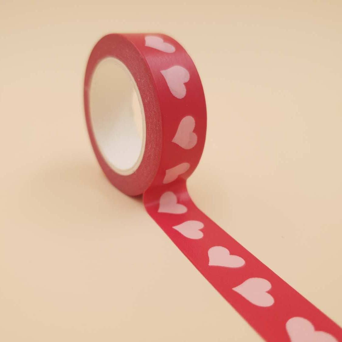 Banda Washi - Rosie Model Inimioara Banda Washi Paperie.ro