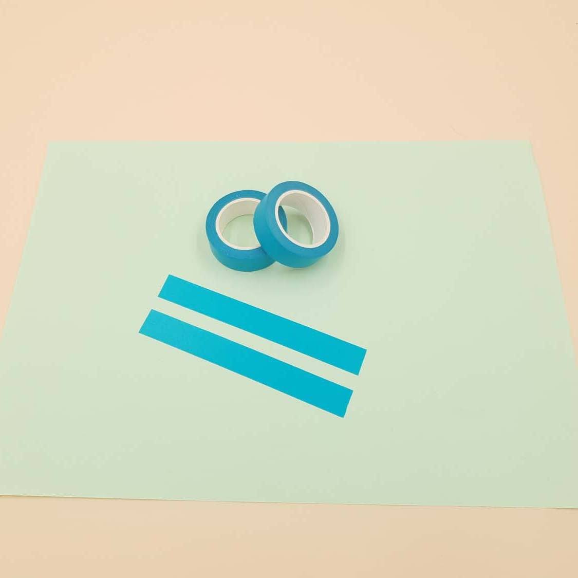 Banda Washi - Albastra Banda Washi Paperie.ro