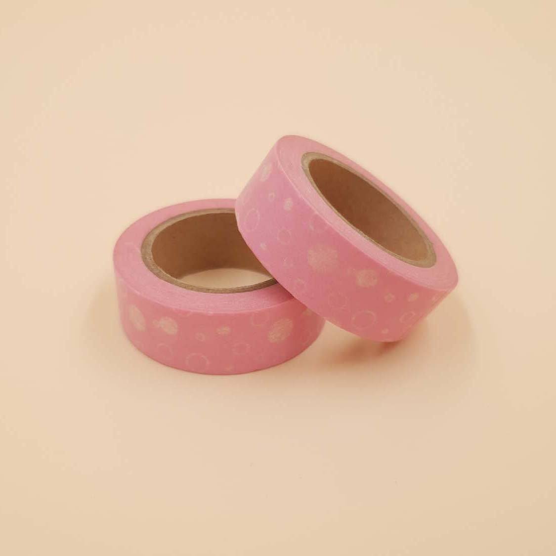 Banda Washi - Roz Model Buline Albe Banda Washi Paperie.ro