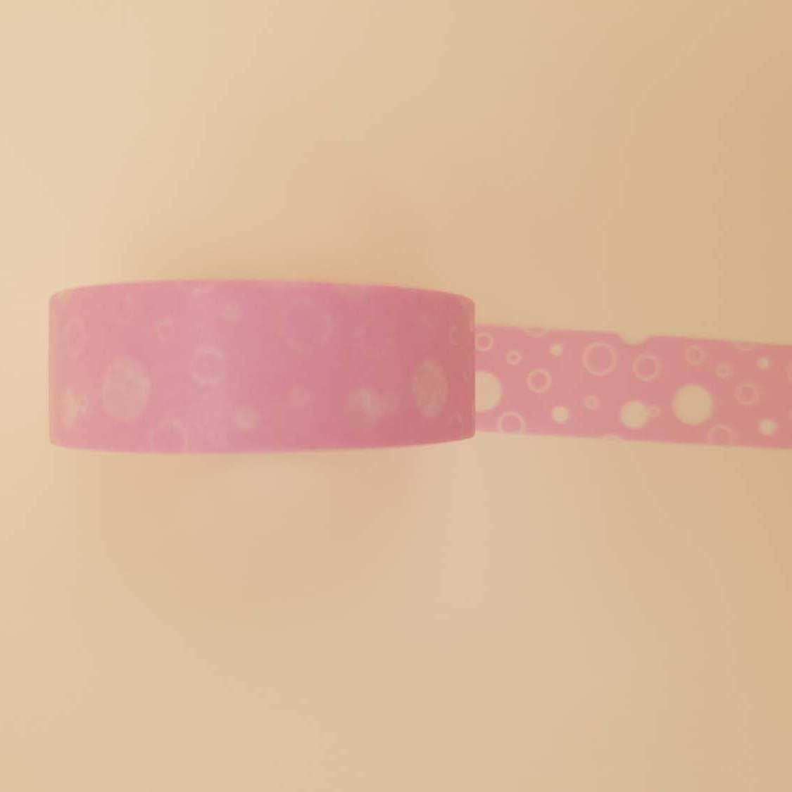 Banda Washi - Roz Model Buline Albe Banda Washi Paperie.ro