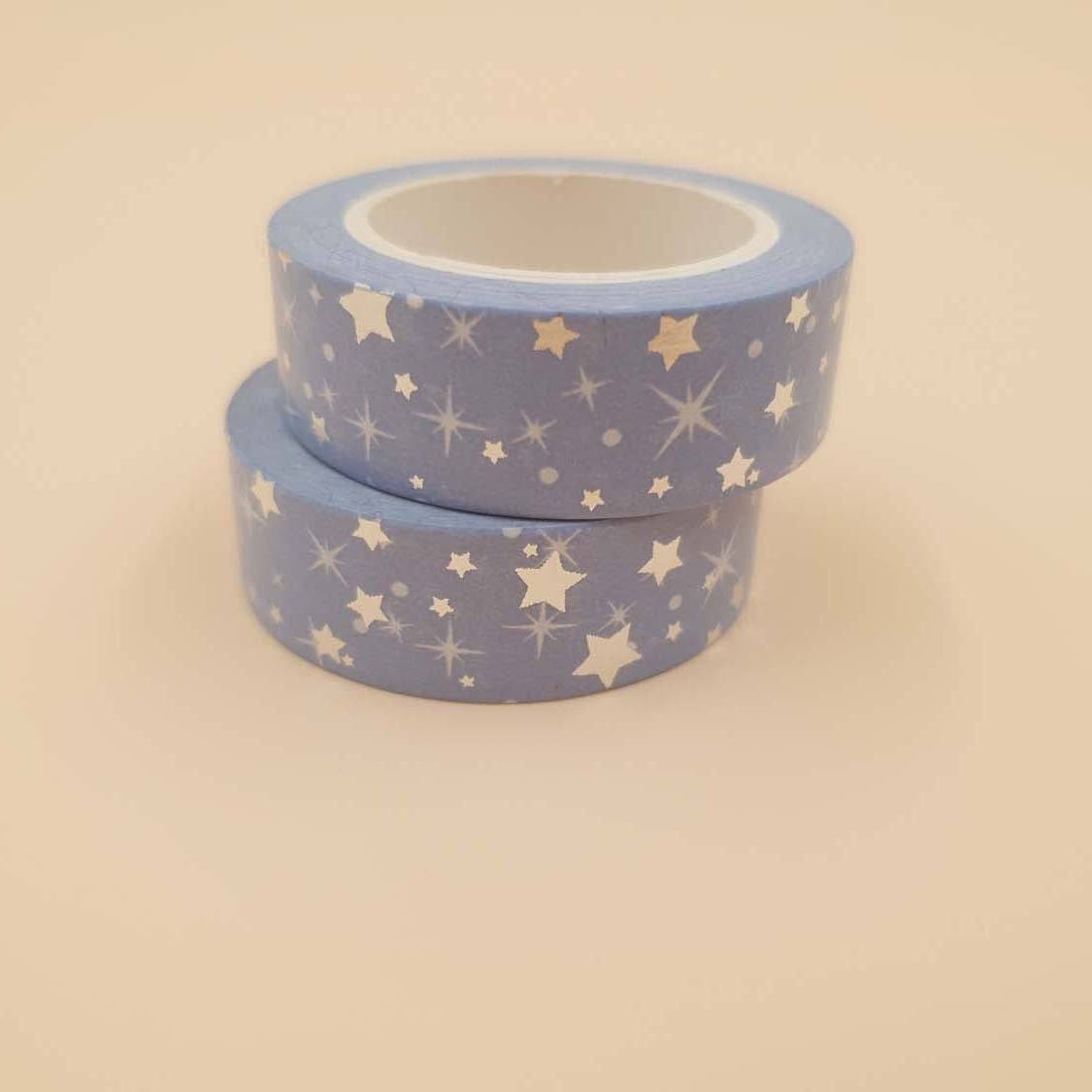 Banda Washi - Bleu Model Stelute Banda Washi Paperie.ro