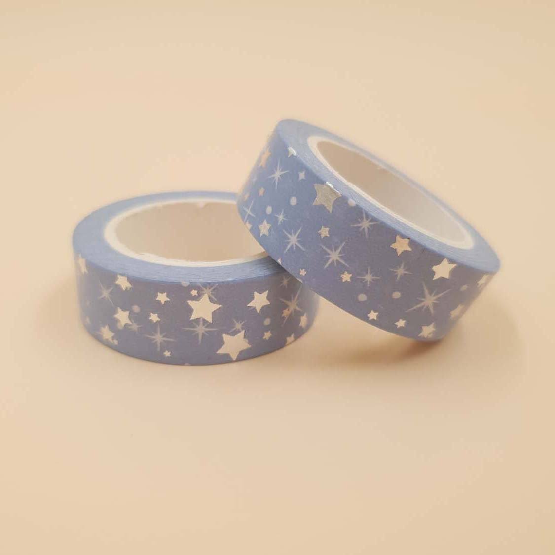 Banda Washi - Bleu Model Stelute Banda Washi Paperie.ro