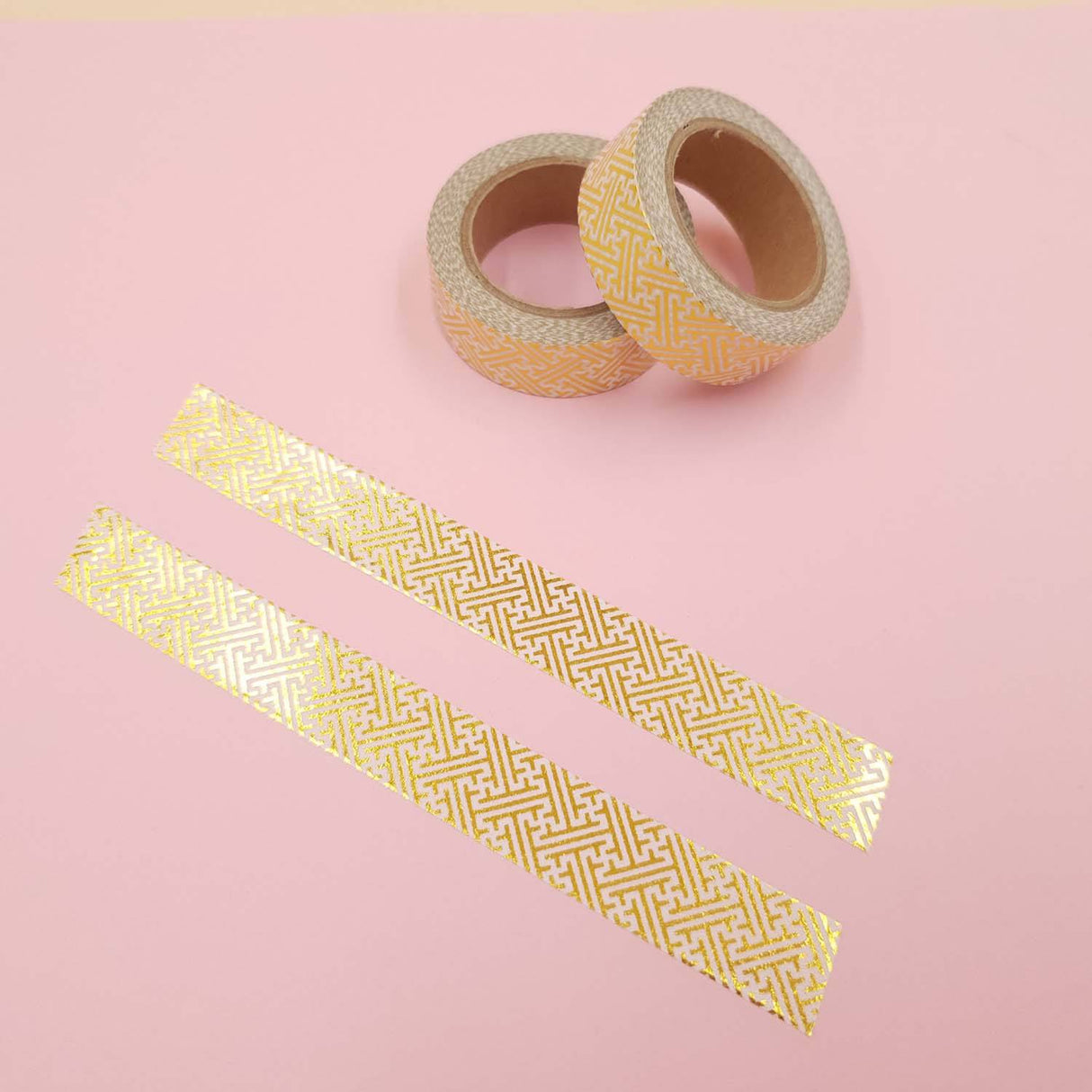 Banda Washi - Alba Model Dungi Aurii Paperie.ro