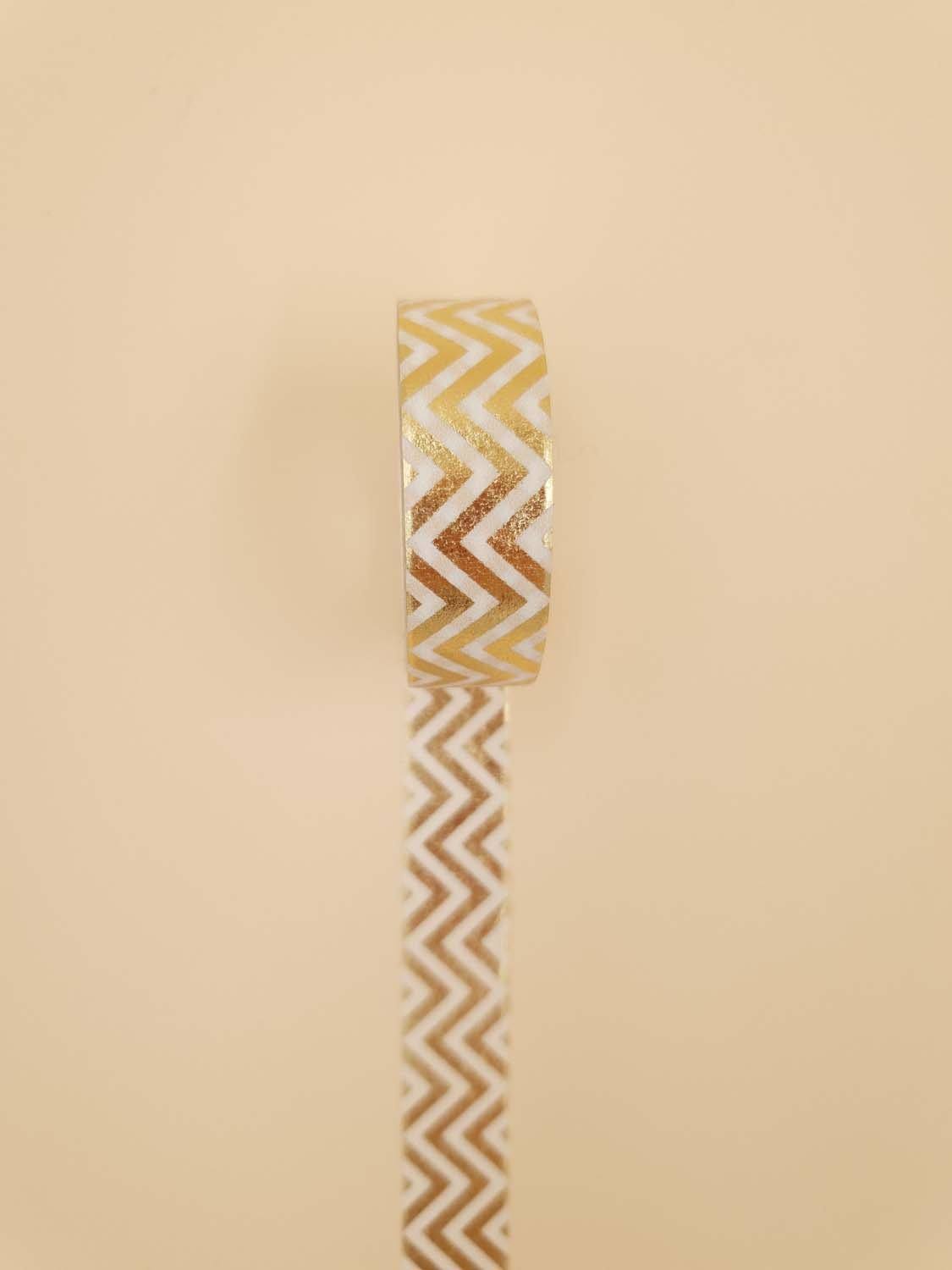 Banda Washi - Alba Model Dungi Aurii Paperie.ro