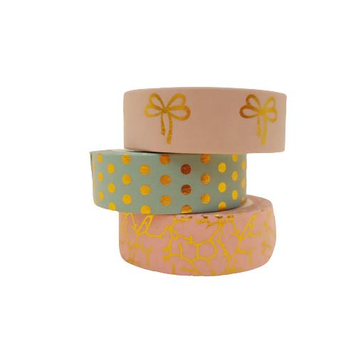 Banda Washi - Set 3 bucati Pastel Banda Washi Paperie.ro