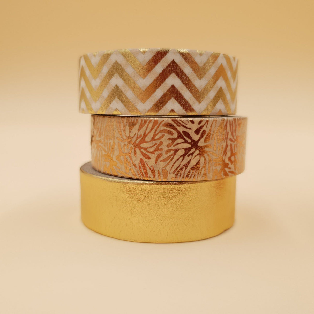 Banda Washi - Set 3 bucati Auriu Banda Washi Paperie.ro