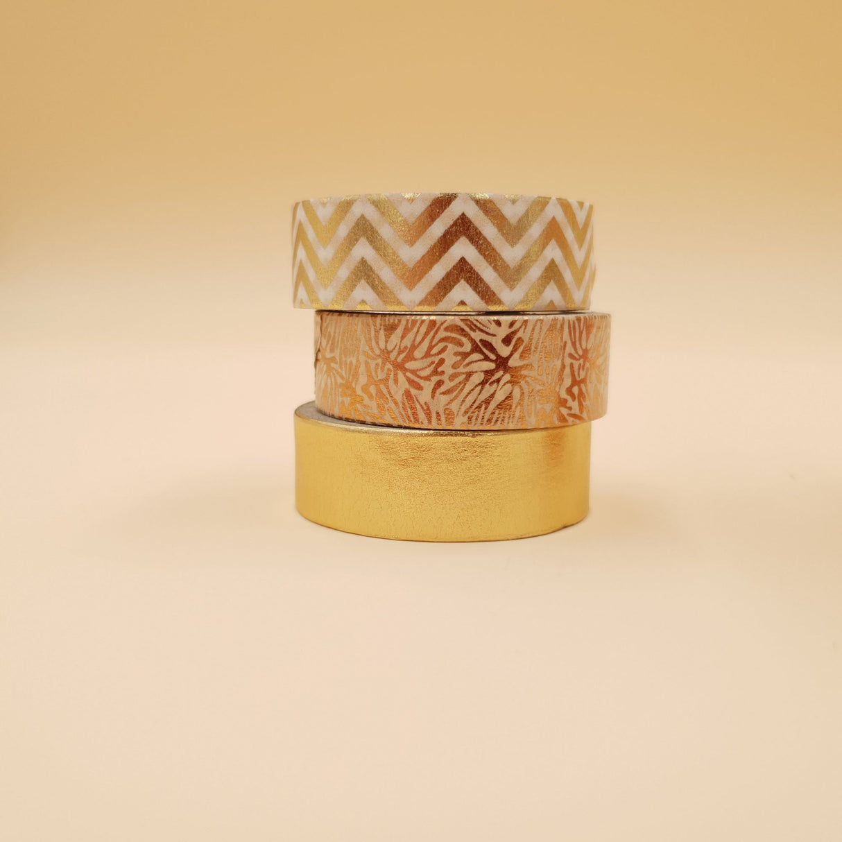 Banda Washi - Set 3 bucati Auriu Banda Washi Paperie.ro