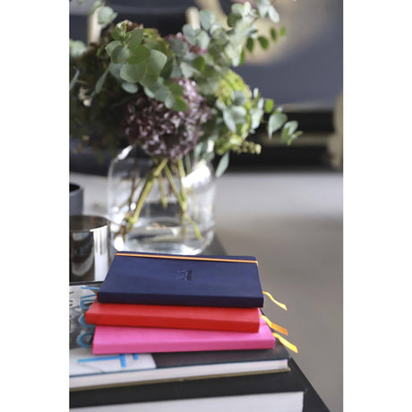 Agenda A5 160 pagini Rhodia albastru inchis, dictando, coperta flexibila Agenda Rhodia Rhodia