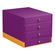 Cutie organizare violet Rhodia cu 4 sertare 24.8x32.7x22.8cm Cutie organizare Rhodia