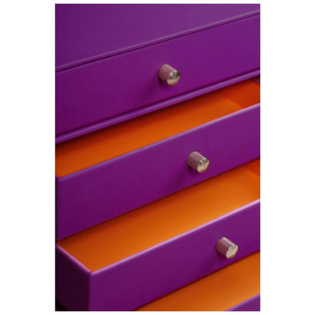 Cutie organizare violet Rhodia cu 4 sertare 24.8x32.7x22.8cm Cutie organizare Rhodia