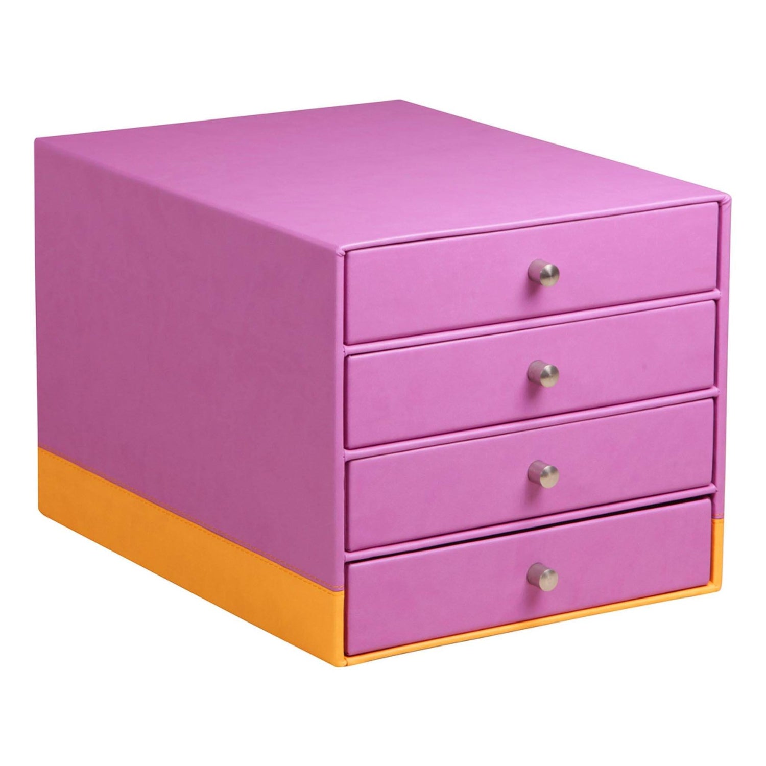 Cutie organizare roz Rhodia cu 4 sertare 24.8x32.7x22.8cm Cutie organizare Rhodia