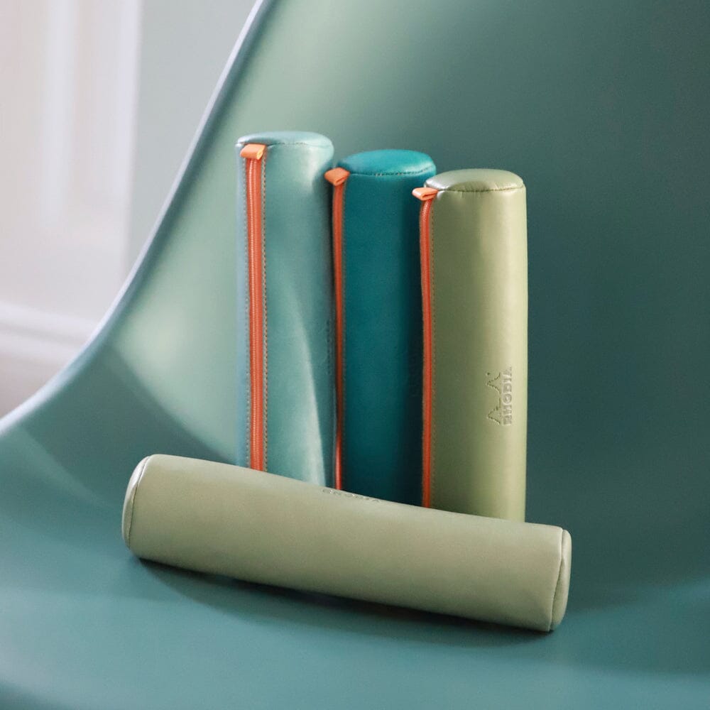 Penar Rhodiarama, rotund, imitatie piele, 5 x 21.5 x 5 cm, Peacock Penar Rhodia