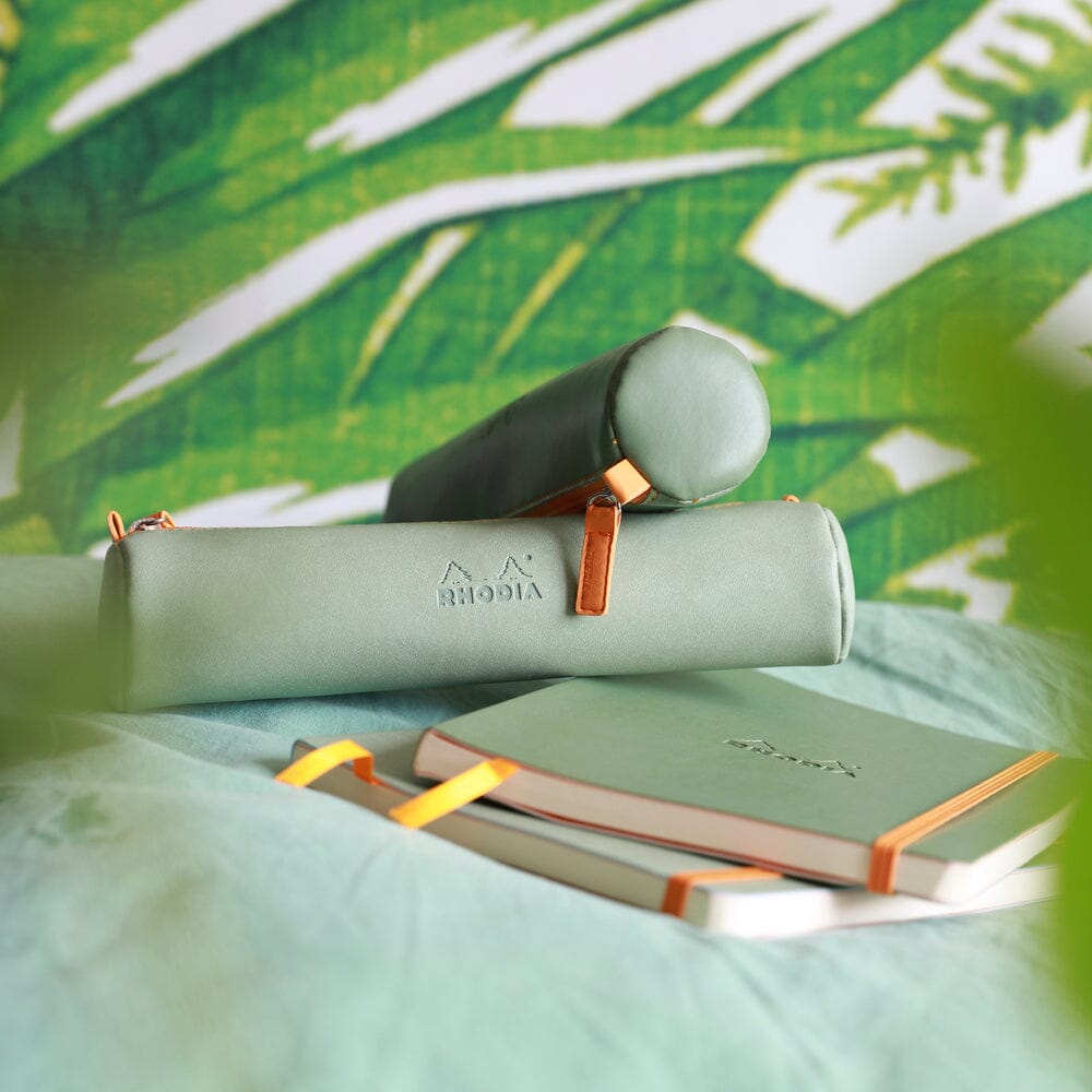 Penar Rhodiarama, rotund, imitatie piele, 5 x 21.5 x 5 cm, Peacock Penar Rhodia