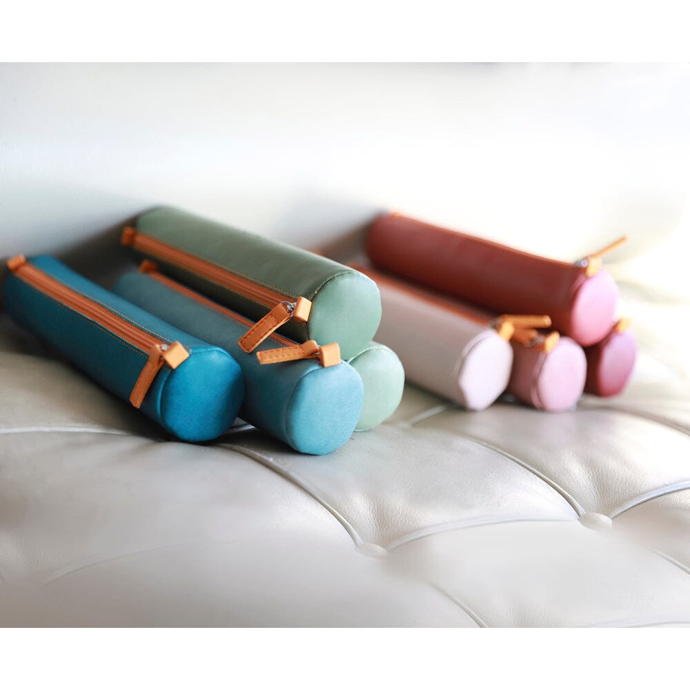 Penar Rhodiarama, rotund, imitatie piele, 5 x 21.5 x 5 cm, Peacock Penar Rhodia