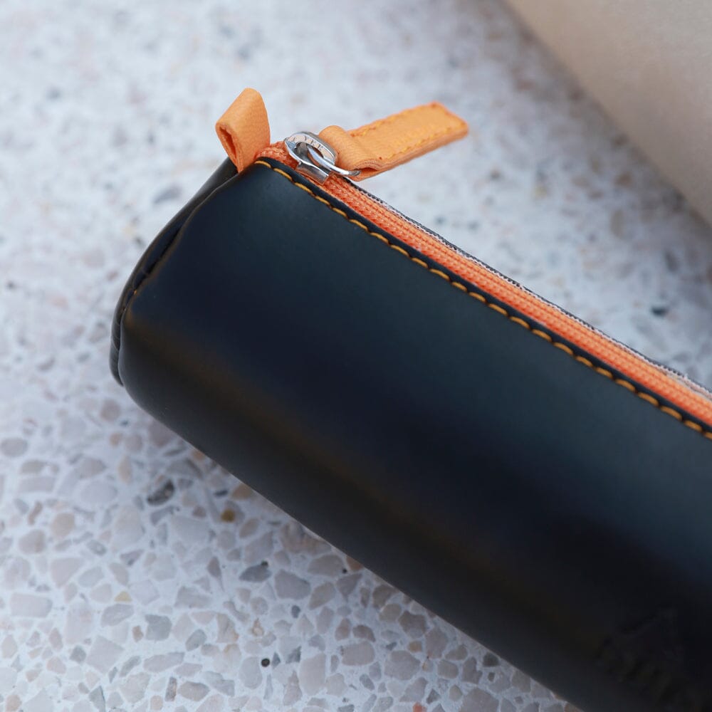 Penar Rhodiarama, rotund, imitatie piele, 5 x 21.5 x 5 cm, Midnight Penar Rhodia