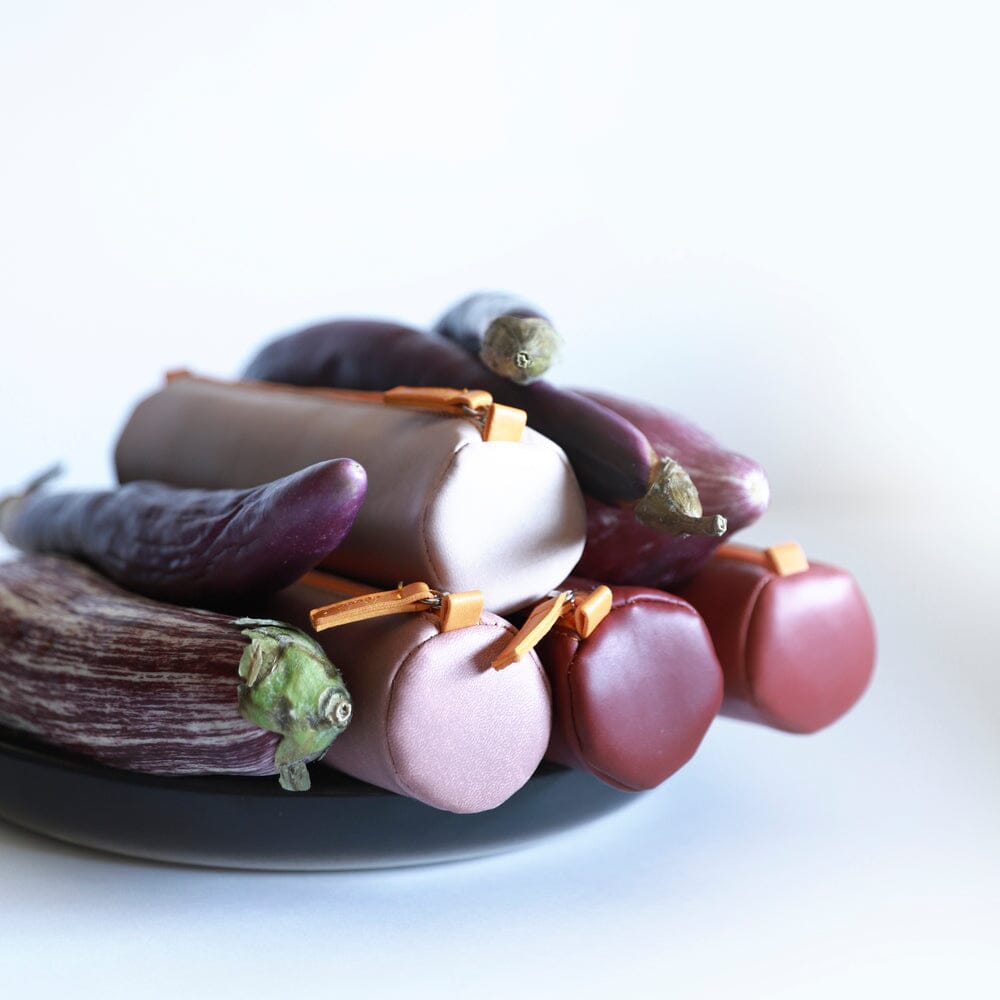 Penar Rhodiarama, rotund, imitatie piele, 5 x 21.5 x 5 cm, Fuchsia Penar Rhodia