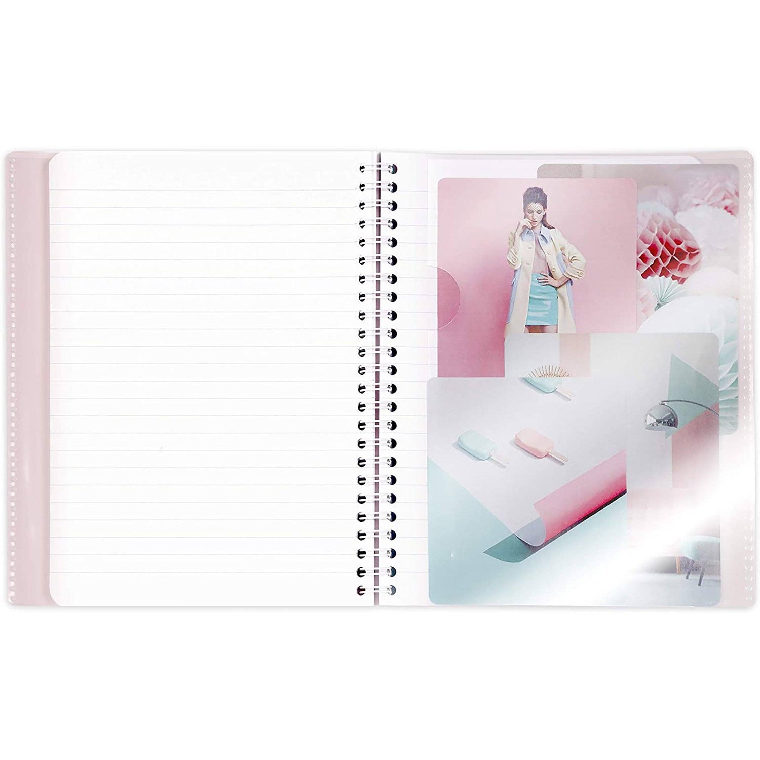 Caiet Koverbook, cu spira, coperta polipropilena, diverse culori asortate 21x29.7cm 80 file dictando Caiet Clairefontaine