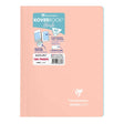 Caiet Koverbook Blush A4 Pastel Clairefontaine, liniat, Coral/Ice blue 80 file Caiet Clairefontaine