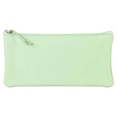 Penar din piele verde mint Clairefontaine 22x11 cm Penar Clairefontaine
