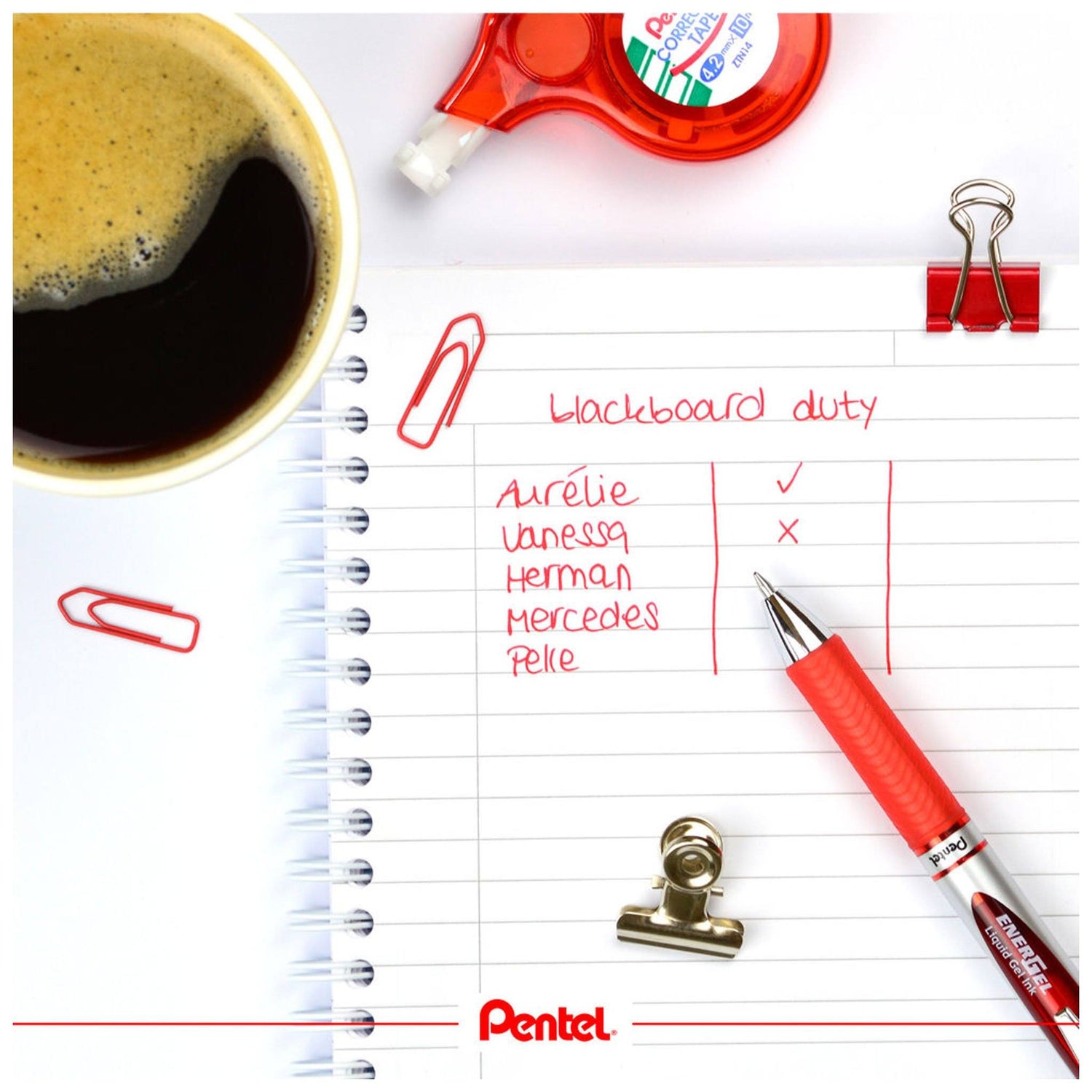 Roller Energel PENTEL cu mecanism 0.7mm 12 buc/set plastic Paperie.ro