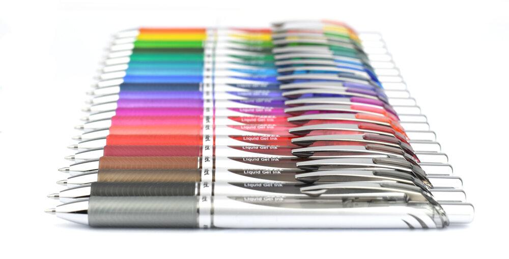 Roller Energel PENTEL cu mecanism 0.7mm 6 buc/set plastic Paperie.ro