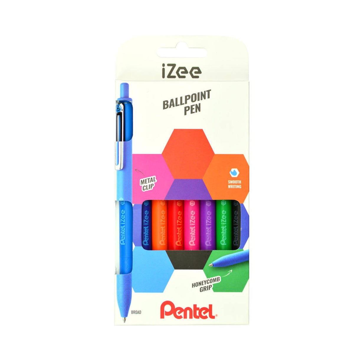 Pix Pentel iZee cu mecanism 0.7mm 8 culori/set Pixuri Pentel