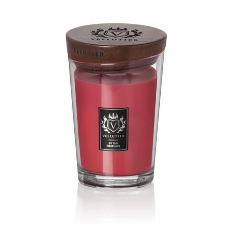 Lumanare parfumata VELLUTIER mare 2 fitile ''privind la simineu'' 515g Lumanare parfumata VELLUTIER