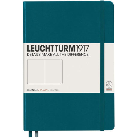 Caiet Leuchtturm1917 , A5, cartonat, 251 pg, foi veline, verde Pacific Agenda Leuchtturm Leuchtturm 1917
