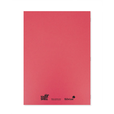 Caiet studentesc Silvine. Contine 40 de file dictando, 75g/mp, cu margine de 8mm si o coperta laminata, pentru rezistenta, rosie Caiet Paperie.ro