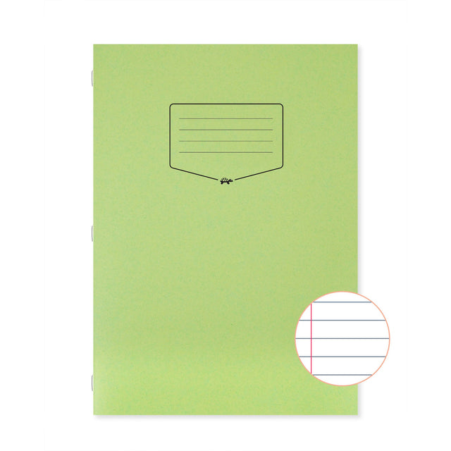 Caiet studentesc Silvine. Contine 40 de file dictando, 75g/mp, cu margine de 8mm si o coperta laminata, pentru rezistenta, verde Caiet Paperie.ro