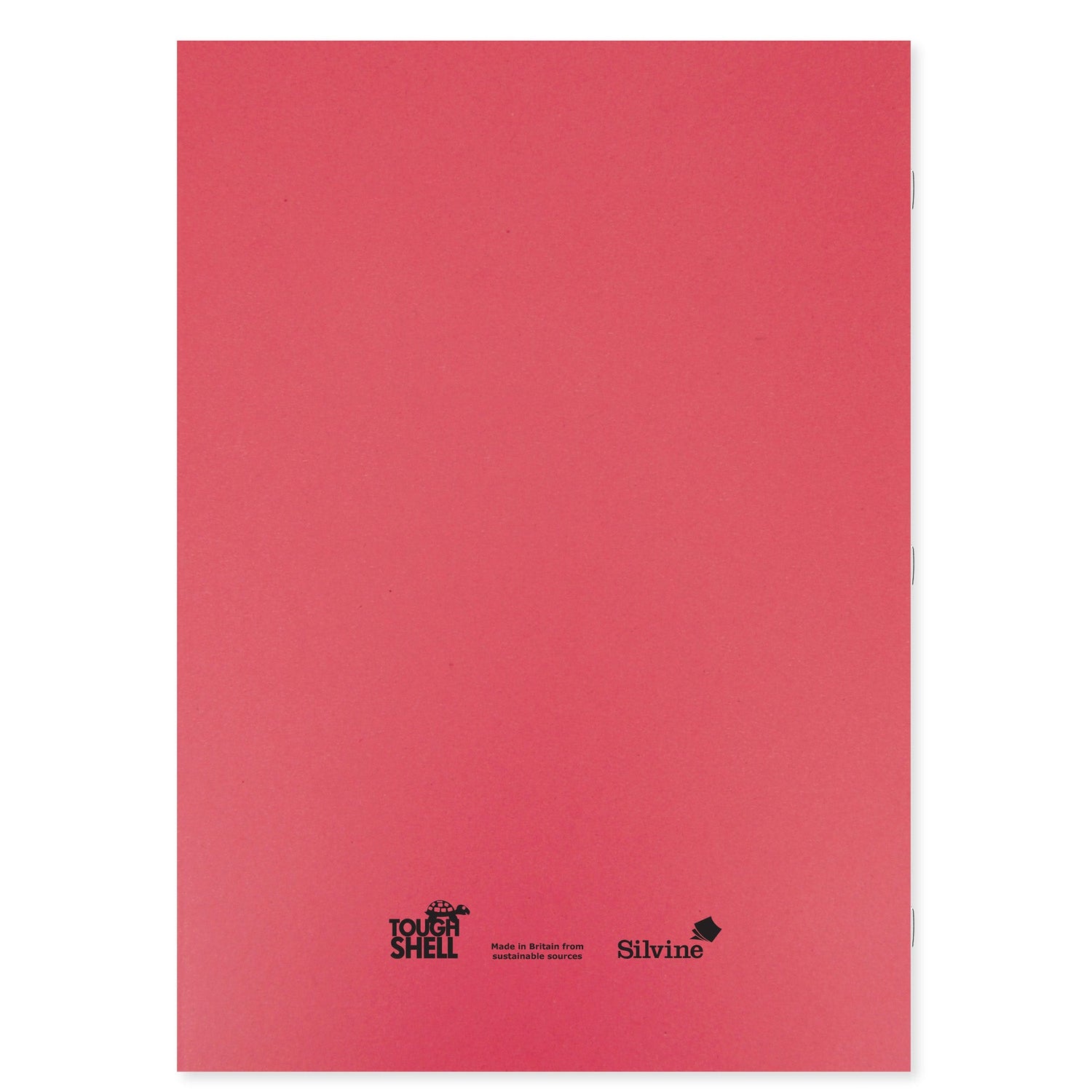 Caiet Silvine A4+. Contine 40 de file dictando, 75g/mp, cu margine de 8mm si o coperta laminata, pentru rezistenta, rosie Caiet Paperie.ro