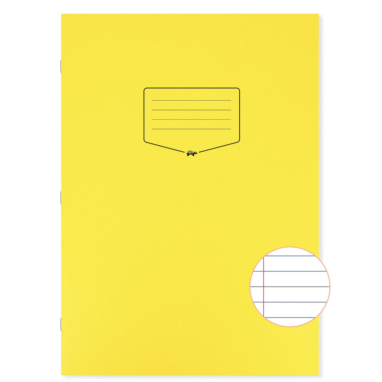 Caiet Silvine A4+. Contine 40 de file dictando, 75g/mp, cu margine de 8mm si o coperta laminata, pentru rezistenta, galbena Caiet Paperie.ro