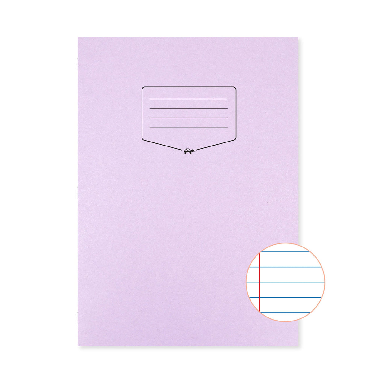 Caiet Silvine A4+. Contine 40 de file dictando, 75g/mp, cu margine de 8mm si o coperta laminata, pentru rezistenta, violet Caiet Paperie.ro