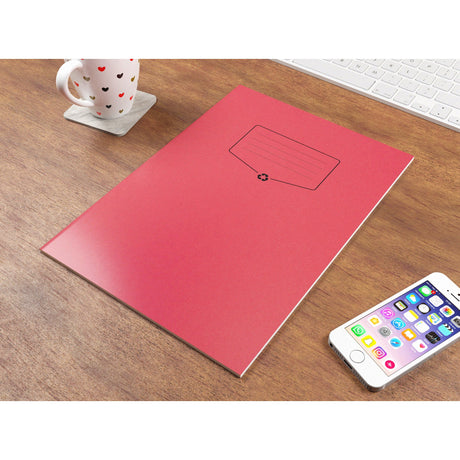 Caiet studentesc Silvine 40 de file dictando, 75g/mp, cu margine de 8mm si coperta rosie Caiet Paperie.ro