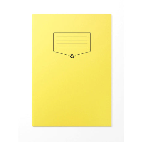 Caiet A4 studentesc din hartie reciclata Silvline 32 de file, 100% din hartie reciclata, cu margine de 8mm si coperta galbena Caiet Paperie.ro