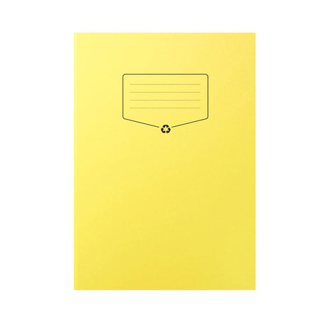 Caiet A4 studentesc din hartie reciclata Silvline 32 de file, 100% din hartie reciclata, cu margine de 8mm si coperta galbena Caiet Paperie.ro
