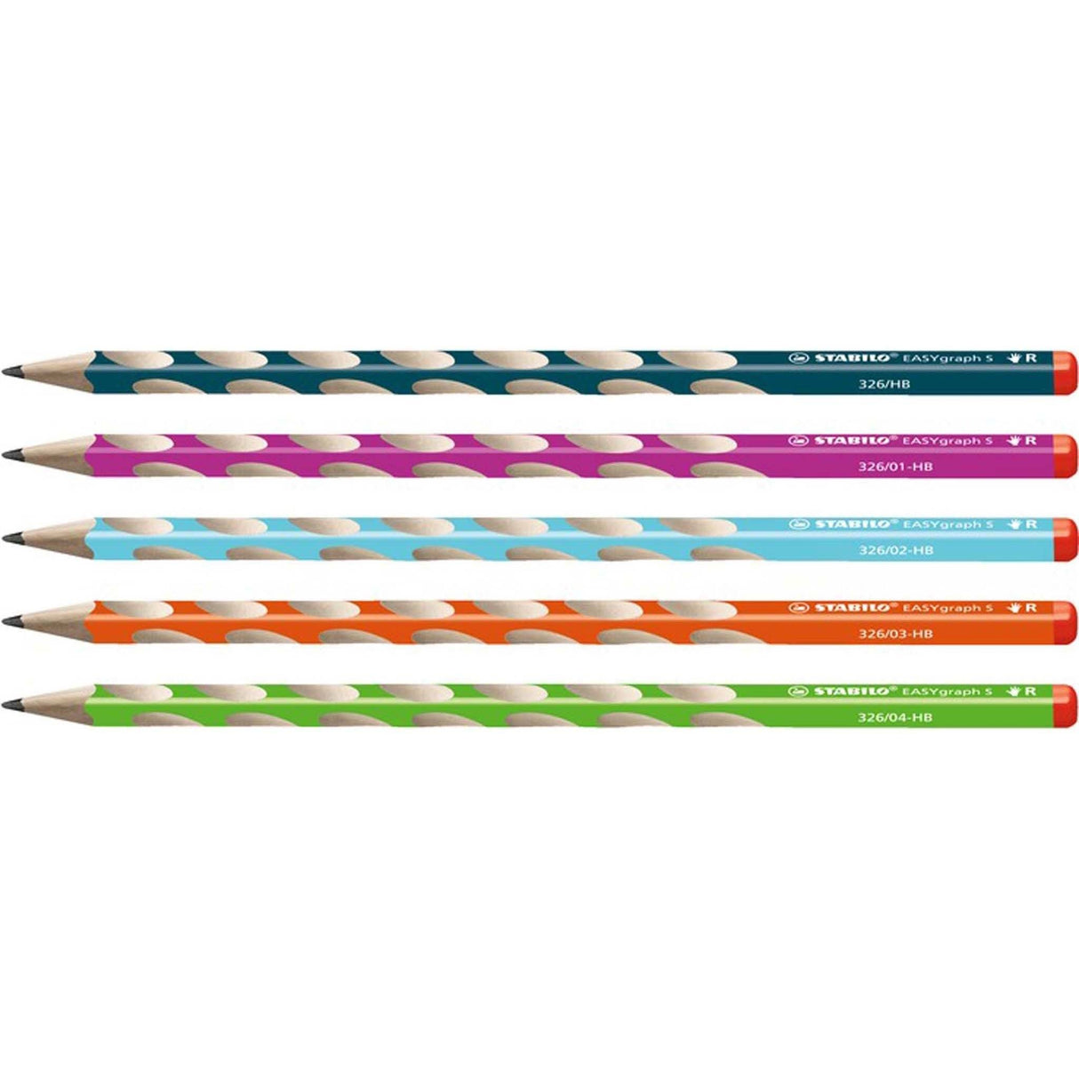 Creioane grafit Stabilo EasyGraph S pt dreptaci 2 buc/set Paperie.ro