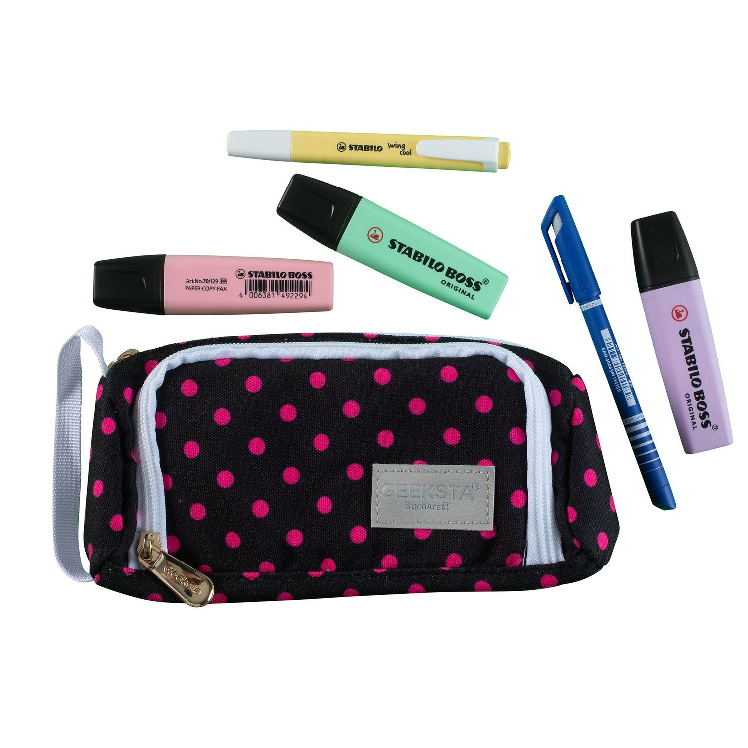 Penar Geeksta Design 4 Negru/buline roz Penar Geeksta